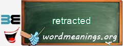 WordMeaning blackboard for retracted